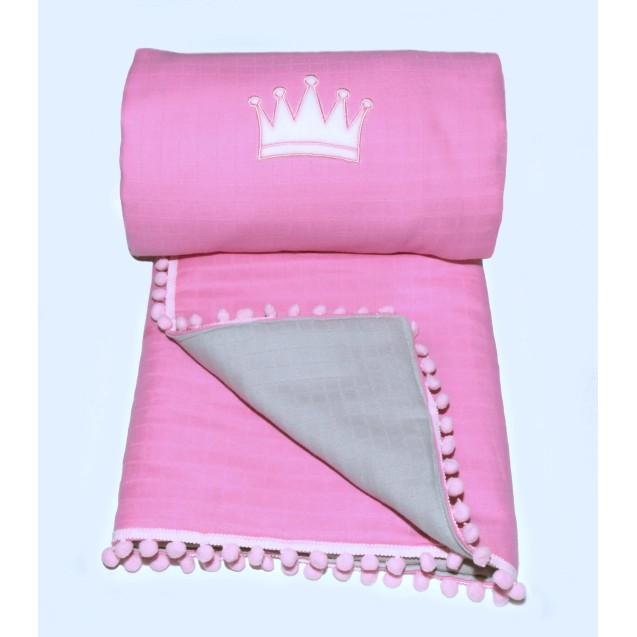 Πάπλωμα Κούνιας Morven Lolly 1904 Ροζ 80x120