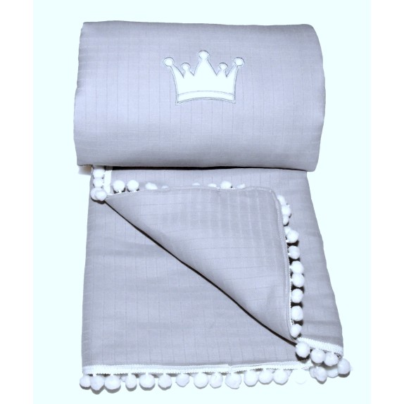 Πάπλωμα Κούνιας Morven Lolly 1904 Γκρι 80x120