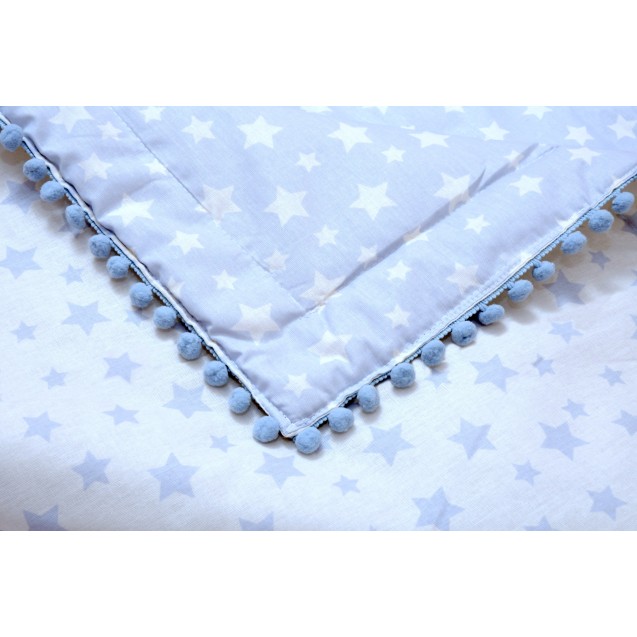 Πάπλωμα Κούνιας Morven Molly 1905 Σιέλ 80x120