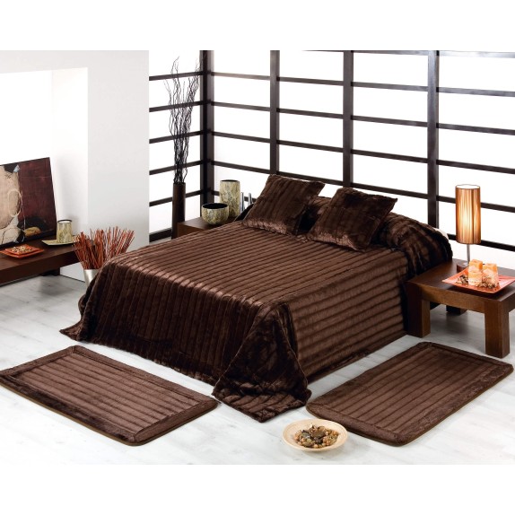 Κουβέρτα Γούνινη Υπέρδιπλη Morven Venus 001 Καφέ 220x240