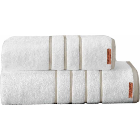 Πετσέτα Προσώπου Makis Tselios Private White 50x90