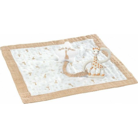 Πανάκι Παρηγοριάς με Κλιπ Πιπίλας & Μασητικό Δακτύλιο Sophie La Girafe S220130