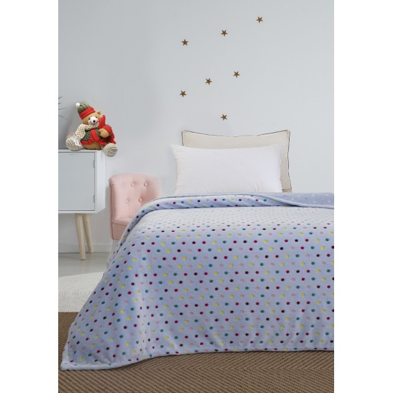 Κουβέρτα Φωσφοριζέ Fleece Ημίδιπλη Palamaiki Bubble 160x220