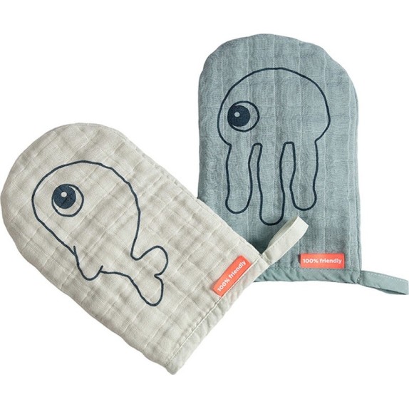 Σετ Γάντια Πλυσίματος 2 Τεμαχίων Done by Deer Sea Friends...