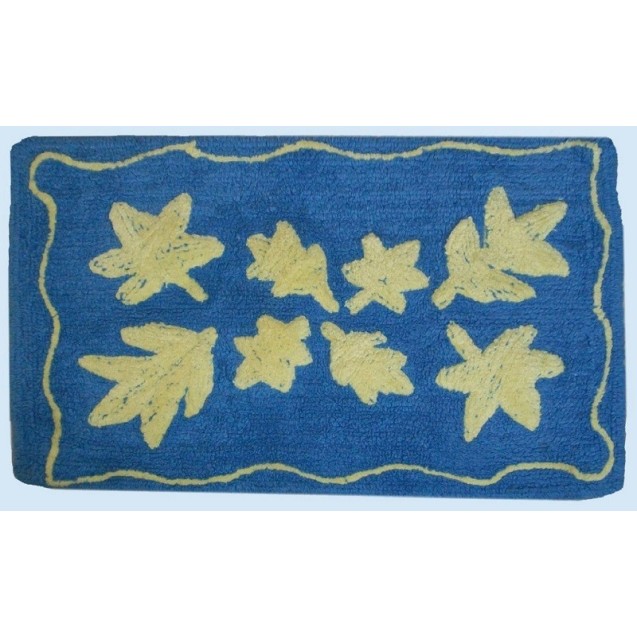 Πατάκι Μπάνιου Dimcol Φύλλο Blue 50x85