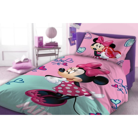 Σετ Σεντόνια Μονά 3 Τεμαχίων Dimcol Disney Minnie 753...