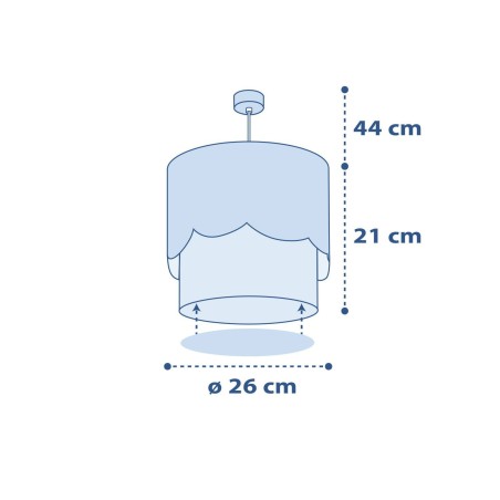 Παιδικό Φωτιστικό Οροφής Ango Moon Blue 61232 T