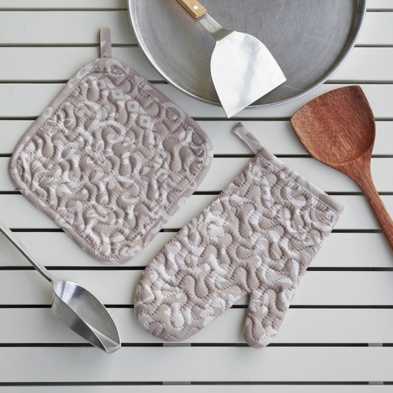 Σετ Πιάστρα Και Γάντι Melinen Dakota Εμπριμέ