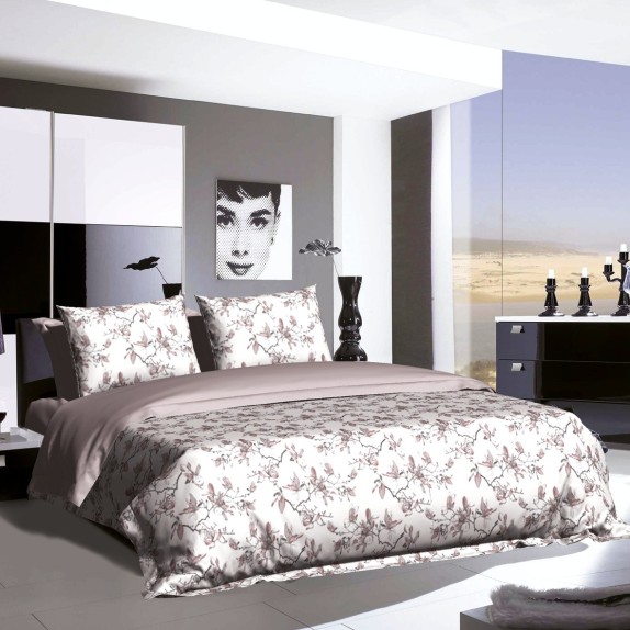 Σετ Σεντόνια Μονά 3 Τεμαxίων Sb Home Magnolia 170x260