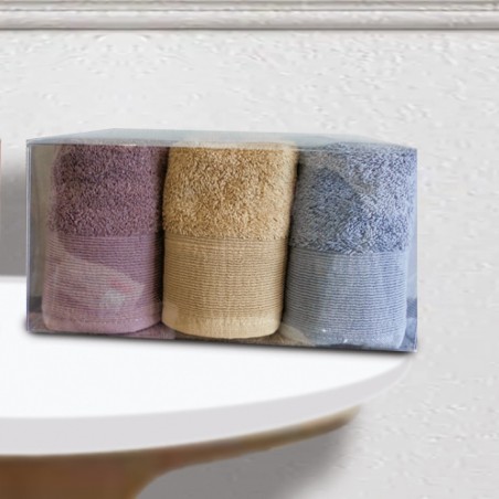 Σετ Πετσέτες Χεριών 3 Τεμαχίων Sb Home Elegante No 2