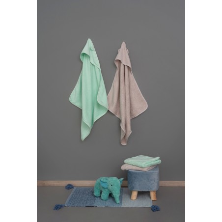 Σετ Βρεφικές Κάπες 2 Τεμαχίων Baby Bath Robin 70x75 Fog