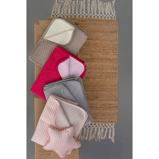 Κουβερλί Υπέρδιπλο Palamaiki Elwin 230x250 Fuchsia