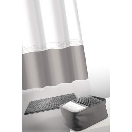 Σετ Κουρτίνας Μπάνιου 4 Τεμαχίων Guy Laroche Miami Anthracite