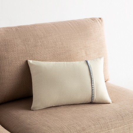 Μαξιλαροθήκη Διακόσμησης Gofis Home Chrome 30x45 Offwhite/Jean 930C/01