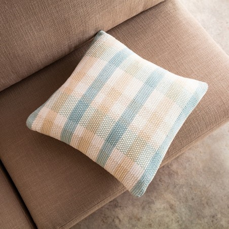 Μαξιλαροθήκη Διακόσμησης Gofis Home Tic-tac-toe 43x43 Aqua 477/11