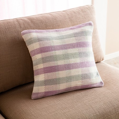 Μαξιλαροθήκη Διακόσμησης Gofis Home Tic-tac-toe 43x43 Λιλά 477/20