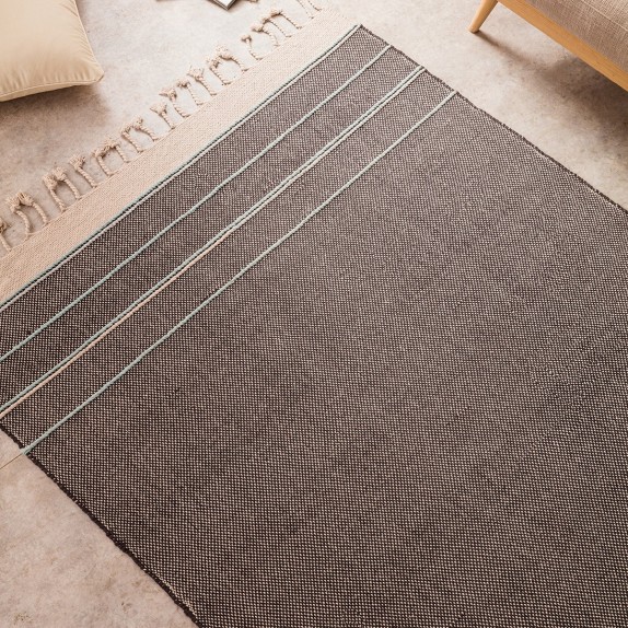 Χαλί Gofis Home Aladdin 130x190 Μαύρο/Σιέλ 704/14