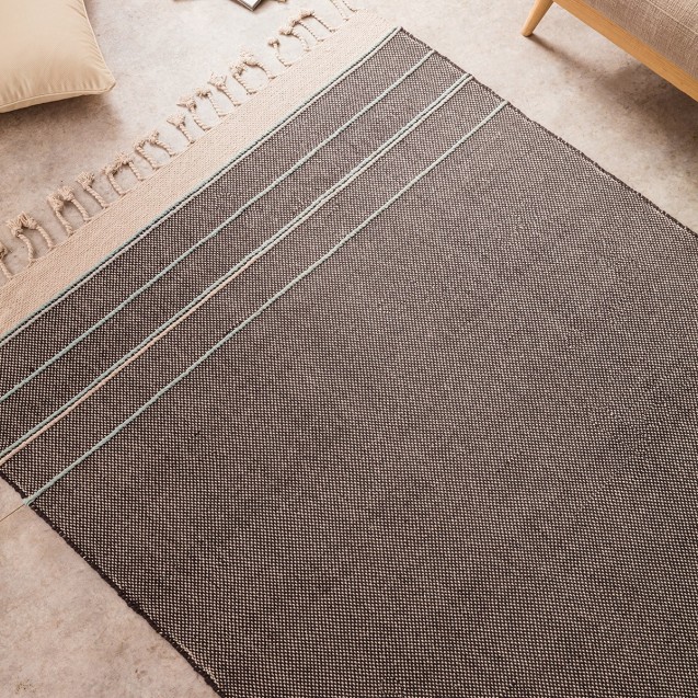 Χαλί Gofis Home Aladdin 130x190 Μαύρο/Σιέλ 704/14