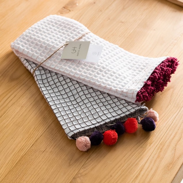 Σετ Ποτηρόπανα 2 Τεμαχίων Gofis Home Adelain...