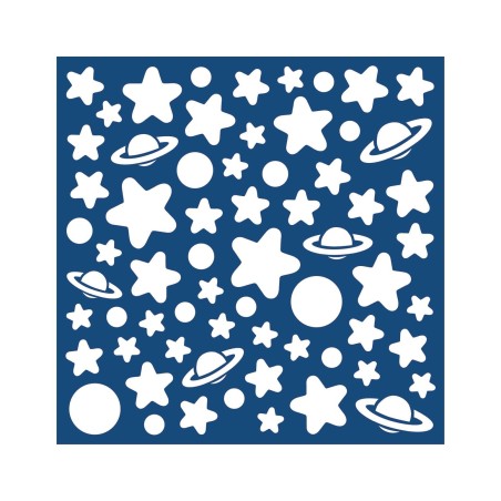 Φωσφορίζοντα Αυτοκόλλητα Τοίχου Ango White Stars Medium 79223