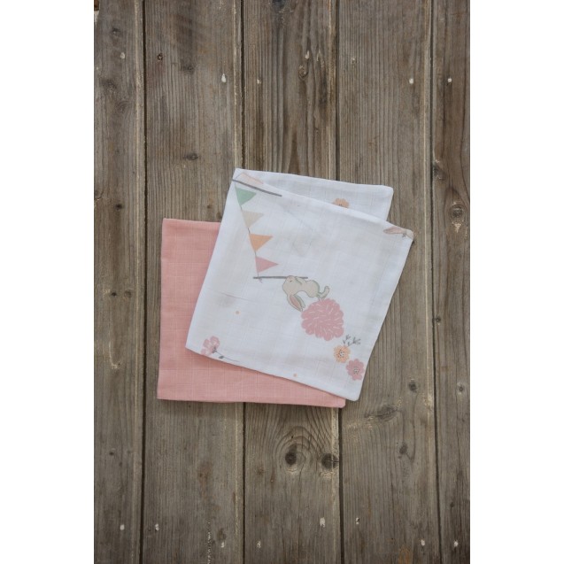 Σετ Πανάκια Ώμου 2 Τεμαχίων Nima Bunny Love 25x50