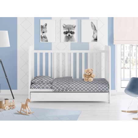 Βρεφική Παπλωματοθήκη Dimcol Windows 135 Grey 120x160