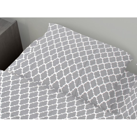 Μαξιλαροθήκη Dimcol Windows 135 Grey 50x70