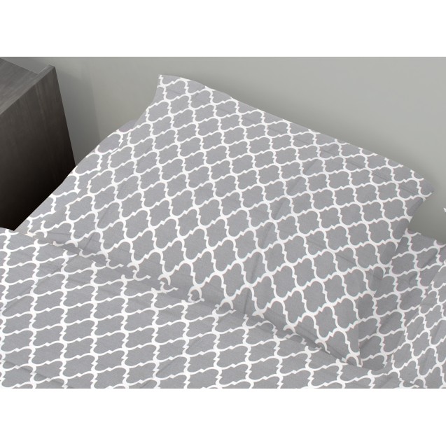 Μαξιλαροθήκη Dimcol Windows 135 Grey 50x70