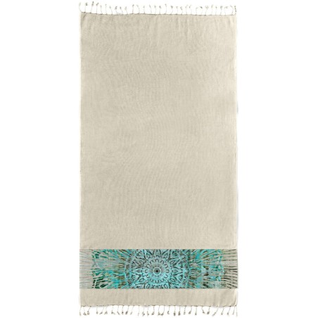 Πετσέτα Θαλάσσης Guy Laroche Pestemal 14 Beige 90x170