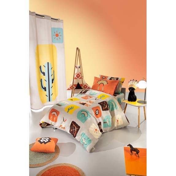 Σετ Σεντόνια Μονά 3 Τεμαχίων Saint Clair Indian 165x250...