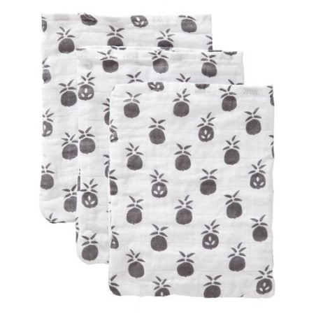 Σετ Πετσετάκια Πλυσίματος 3 Τεμαχίων Fresk Pineapple FR-F112-58