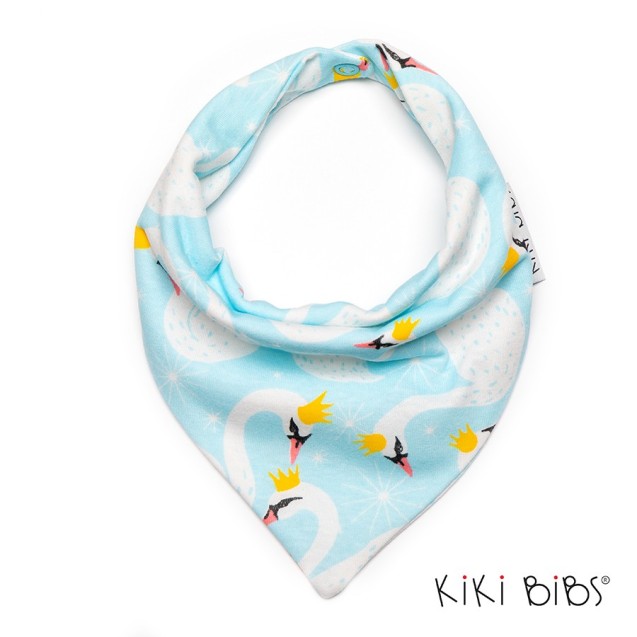 Kiki Bibs Σαλιάρα-μπαντάνα Swans KB0270