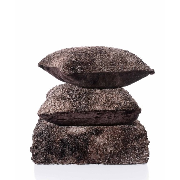 Ριχτάρι Διθέσιου Silk Fashion Astrakan Καφέ 180x250