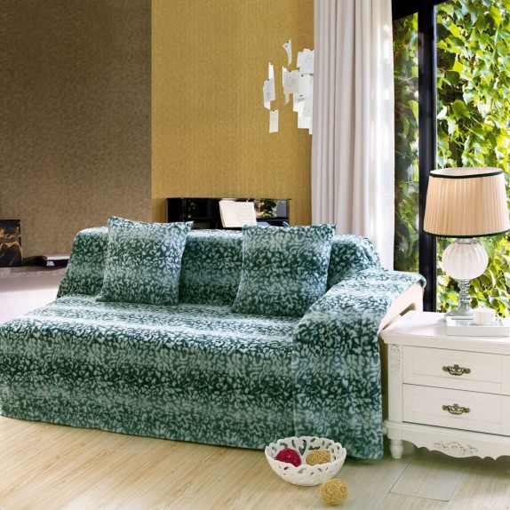 Μαξιλαροθήκη Διακόσμησης Silk Fashion Leopard Μπλέ 45x45