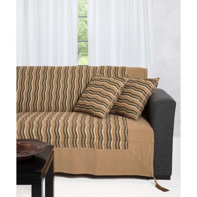 Ριχτάρι Τριθέσιου Silk Fashion 602 Κύμα Ivory...