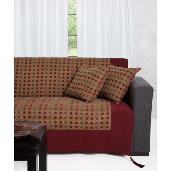 Σετ Ριχτάρια 3 Τεμαχίων Silk Fashion 602 Πουά Μπορντώ