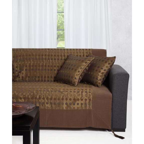 Σετ Ριχτάρια 3 Τεμαχίων Silk Fashion 602 Πουά Λαδί