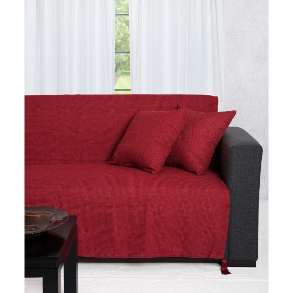 Ριχτάρι Τριθέσιου Silk Fashion 9925 Κόκκινο 180x300