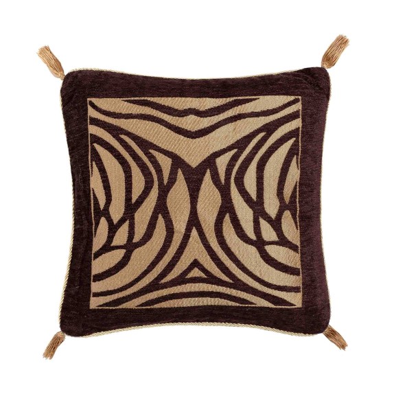 Μαξιλαροθήκη Διακόσμησης Silk Fashion 6926 Καφέ 65x65