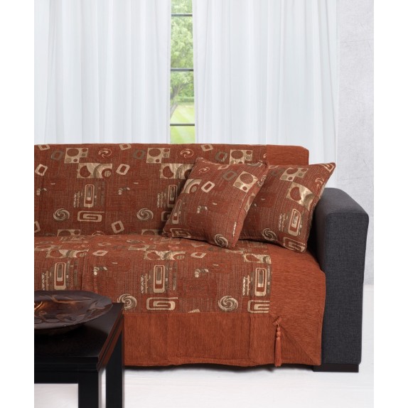 Μαξιλαροθήκη Διακόσμησης Silk Fashion 912 Κεραμιδί 45x45