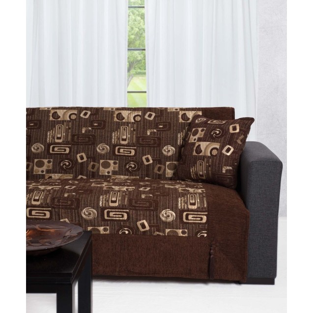 Μαξιλαροθήκη Διακόσμησης Silk Fashion 912 Καφέ...