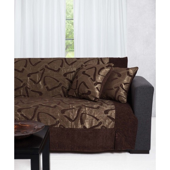 Μαξιλαροθήκη Διακόσμησης Silk Fashion 11230 Καφέ 45x45