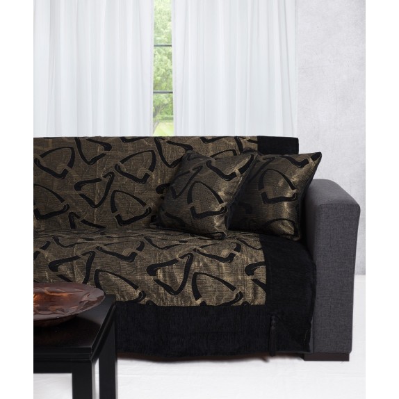 Μαξιλαροθήκη Διακόσμησης Silk Fashion 11230 Μαύρο 45x45