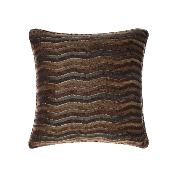 Μαξιλαροθήκη Διακόσμησης Silk Fashion 602 Κύμα Λαδί 65x65