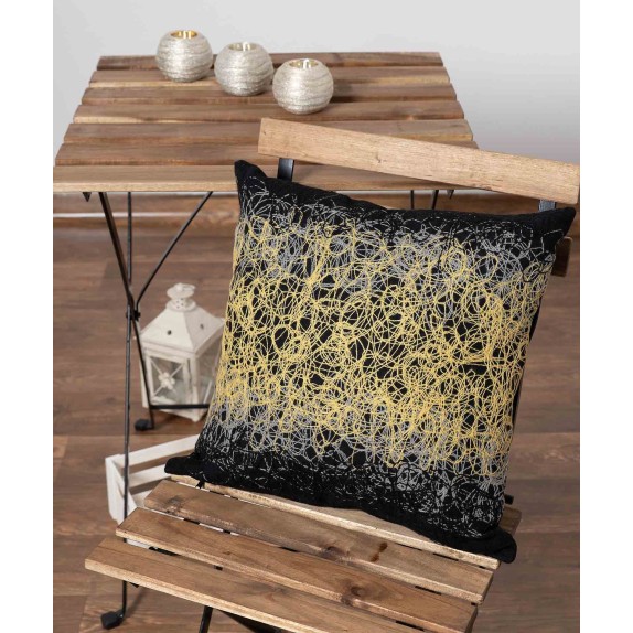 Μαξιλαροθήκη Διακόσμησης Silk Fashion Mk12 Κίτρινο 45x45