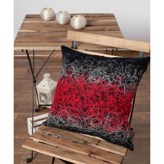 Μαξιλαροθήκη Διακόσμησης Silk Fashion Mk12 Κόκκινο 45x45