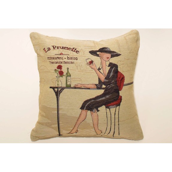 Μαξιλαροθήκη Διακόσμησης Silk Fashion Red Wine 45x45