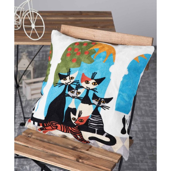 Μαξιλάρι Διακόσμησης Silk Fashion Πολύγαζο80 45x45