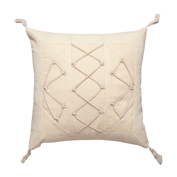 Μαξιλαροθήκη Διακόσμησης Silk Fashion Κορδόνι3 45x45