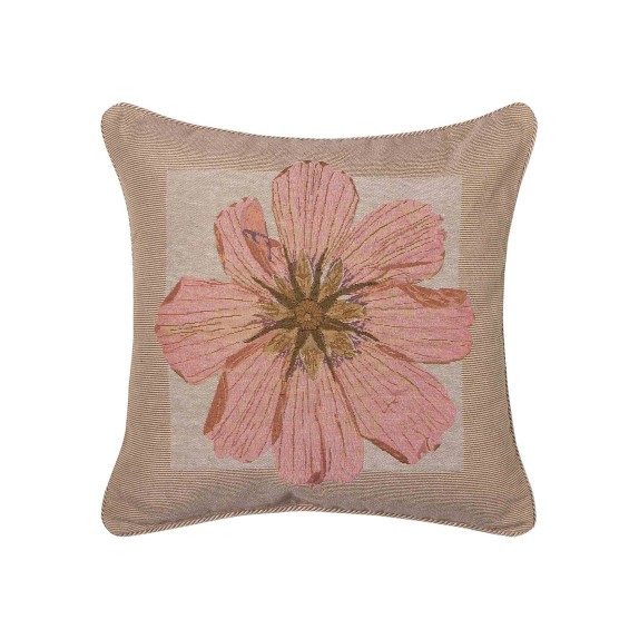 Μαξιλαροθήκη Διακόσμησης Silk Fashion Σενίλ Λουλούδι1 45x45